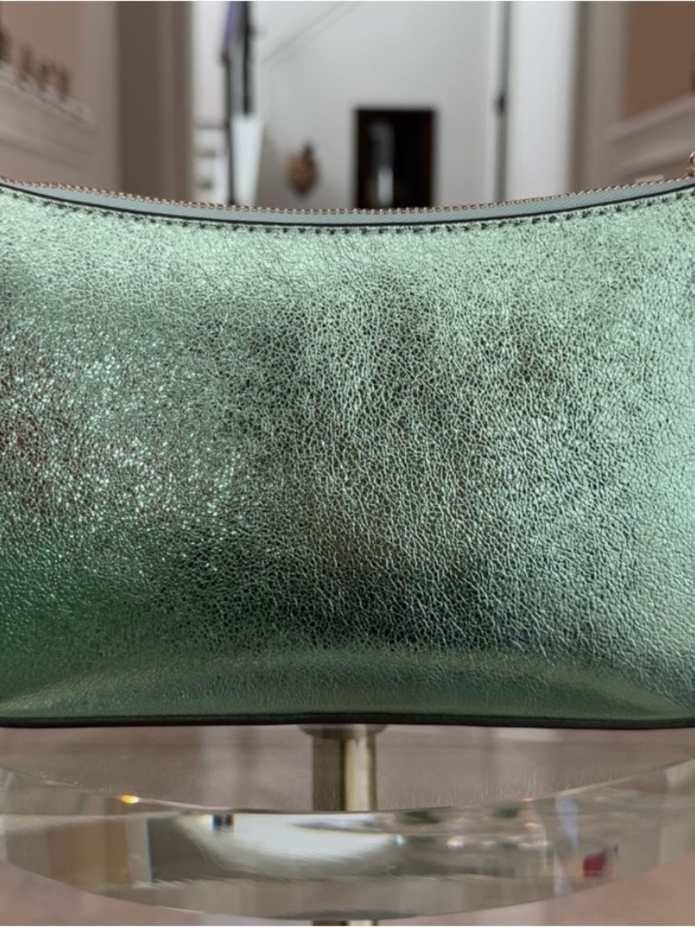 NWT Kate spade Duet Glittery Duel Green Crossbody - Picture 4 of 6